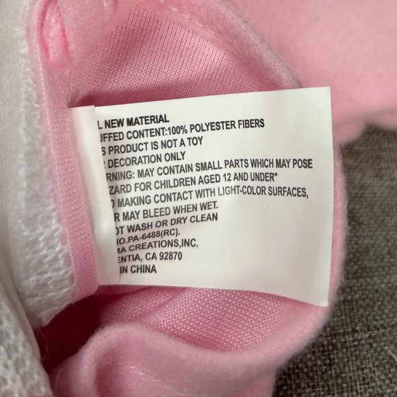 St Nick's Choice Baby's First Christmas Reindeer w/ Bow Stocking Pink - Picture 6 of 8